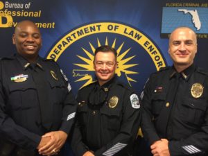 (From left to right) Sergeant Dion Freeman, Operation Bureau Captain James Mulligan and Sergeant Joshua Steinman. 